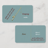 Goldfischerei Pole Visitenkarte (Vorne/Hinten)