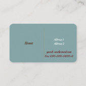 Goldfischerei Pole Visitenkarte (Rückseite)