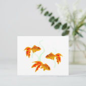 Goldfischerei Postkarte (Stehend Vorderseite)