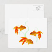 Goldfischerei Postkarte (Vorne/Hinten)