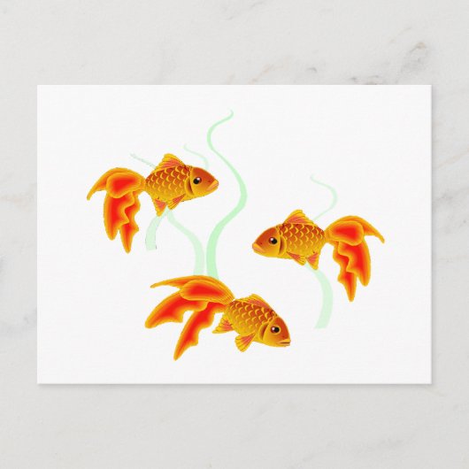 Goldfischerei Postkarte (Vorderseite)