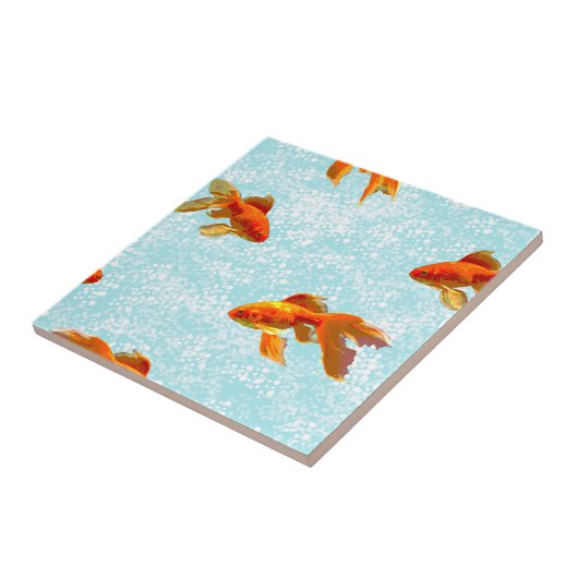 Goldfischmuster Fliese (Seite)