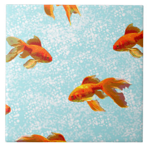 Goldfischmuster Fliese