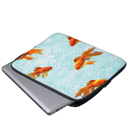 Goldfischmuster Laptopschutzhülle (Vorne Knopf)