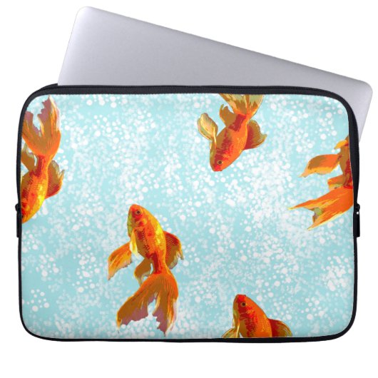 Goldfischmuster Laptopschutzhülle (Vorderseite)