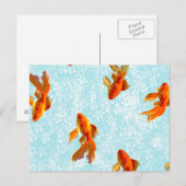 Goldfischmuster Postkarte (Vorne/Hinten)