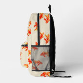 Goldfischmuster (rot und gelb) bedruckter rucksack (Rechts)