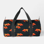 Goldfischmuster (rot und gelb) duffle bag (Rückseite)