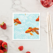Goldfischmuster Serviette (Beispiel)