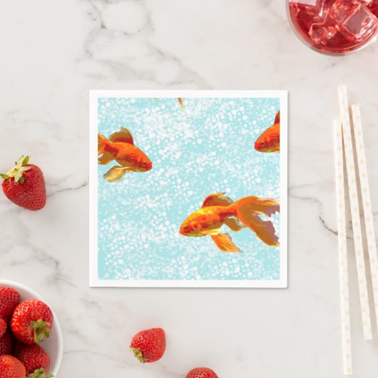 Goldfischmuster Serviette (Beispiel)