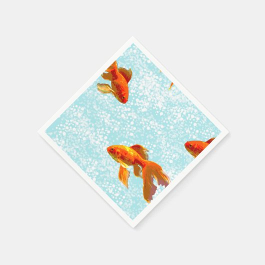 Goldfischmuster Serviette (Ecke)