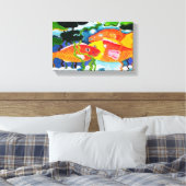 Goldfischteich Leinwanddruck (Insitu (Schlafzimmer))