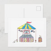 Goldfischweitwurf Postkarte (Vorne/Hinten)