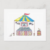 Goldfischweitwurf Postkarte (Vorderseite)