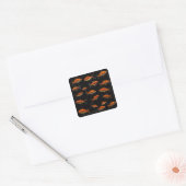 Goldfish 2 quadratischer aufkleber (Umschlag)
