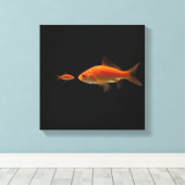 Goldfish 5 leinwanddruck (Insitu (Holzboden))