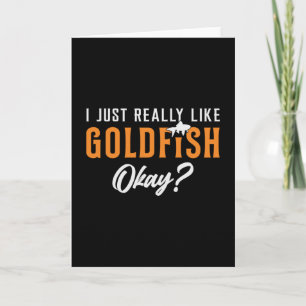 Goldfish ähnelt mir wie Goldfish-Fisch Karte