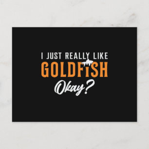 Goldfish ähnelt mir wie Goldfish-Fisch Postkarte