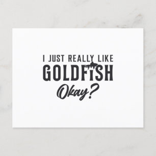 Goldfish ähnelt mir wie Goldfish-Haustier Postkarte