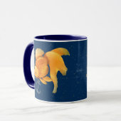 Goldfish Anchor Ship Wheel Nautical Tasse (Vorderseite Links)
