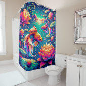 "Goldfish and Lotus Serenity Art" Duschvorhang (Beispiel)