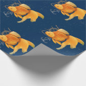 Goldfish Ankerschiff Nautical Wrapping Paper Geschenkpapier (Ecke)