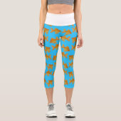 Goldfish-Aquarell-Leggings Capri Leggings (Vorderseite)