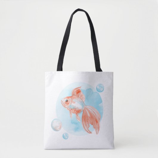 Goldfish. Aquarell Tasche (Vorderseite)