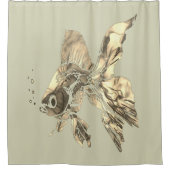 Goldfish Aquarium Duschvorhang (Vorderseite)
