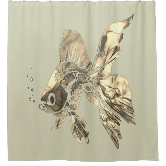Goldfish Aquarium Duschvorhang (Vorderseite)
