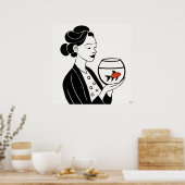 Goldfish - Archivkunst drucken Poster (Küche)