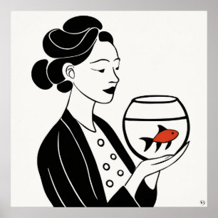 Goldfish - Archivkunst drucken Poster