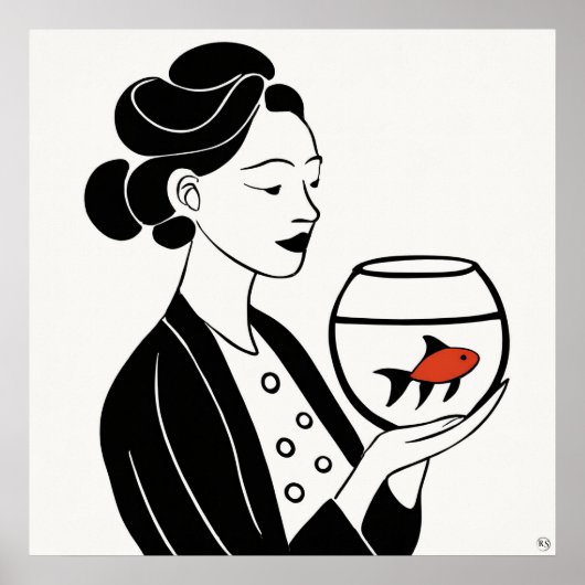 Goldfish - Archivkunst drucken Poster (Vorne)
