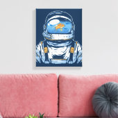 Goldfish Astronaut Leinwanddruck (Insitu (Wohnzimmer))