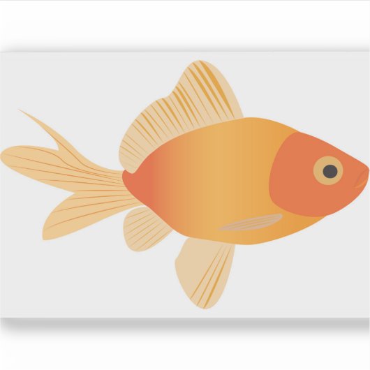 Goldfish Aufkleber (Vorderseite)