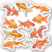 Goldfish Aufkleber (Vorderseite)