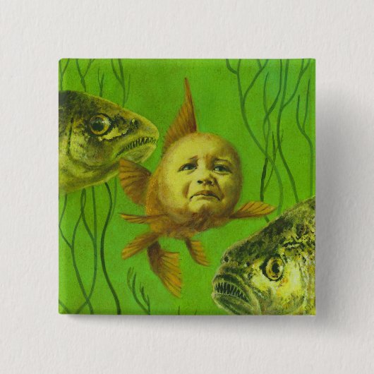 Goldfish Baby Mutant Design Button (Vorderseite)