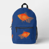 Goldfish Bedruckter Rucksack (Vorderseite)