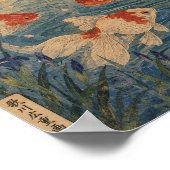 Goldfish Beneath the Cherry Blossoms Poster (Ecke)