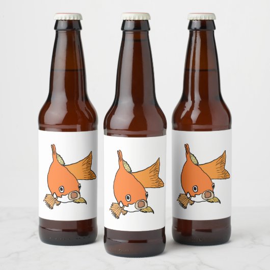Goldfish Bierflaschenetikett (Flaschen)