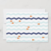 Goldfish Birthday Foto Party Einladung (Rückseite)