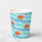 Goldfish Birthday Party Paper Cups Pappbecher (Vorderseite)