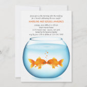 Goldfish Bowl Post Hochzeit Einladung (Vorderseite)