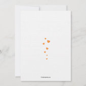 Goldfish Bowl Post Hochzeit Einladung (Rückseite)