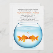 Goldfish Bowl Post Hochzeit Einladung (Vorne/Hinten)