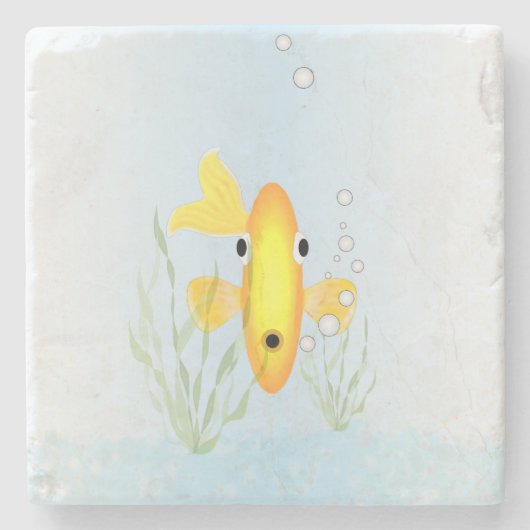 Goldfish Bowl Stone Untersetzer (Vorderseite)