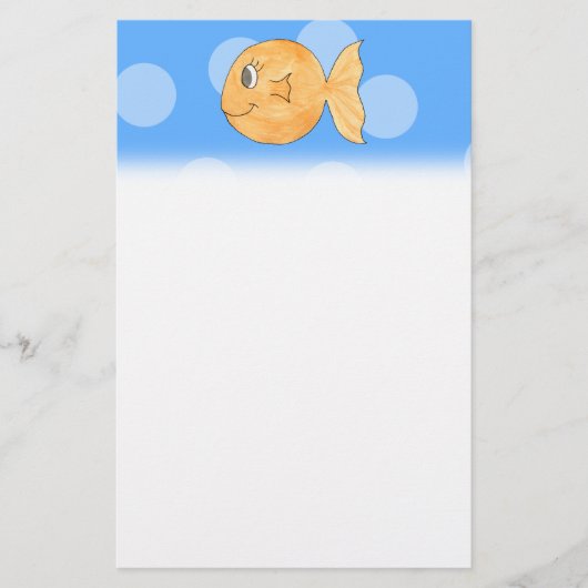 Goldfish. Briefpapier (Vorderseite)