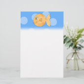 Goldfish. Briefpapier (Stehend Vorderseite)