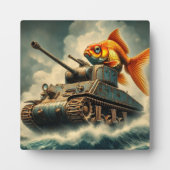 "Goldfish Commander" Desktop Plaque Fotoplatte (Vorderseite)