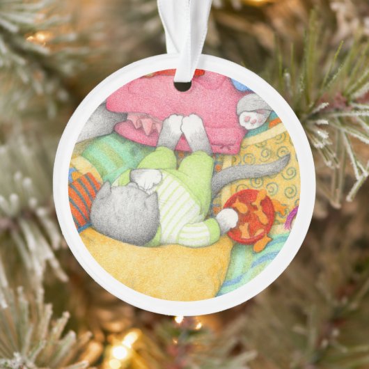 GOLDFISH CRACKERS KITTY Acrylic Circle Ornament (Baum)